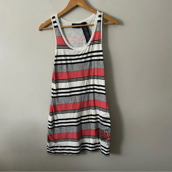 Harley Davidson striped mini dress S - Picture 3 of 7